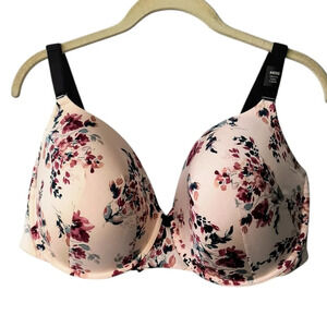 Torrid Curve Perfect Lightly Lined Pretty Artsy Floral T-Shirt Bra, 44DDD, NWT